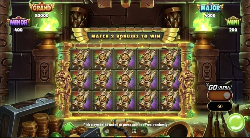 Wrappin' More Gold - grade Collect & Win com múmia crescente